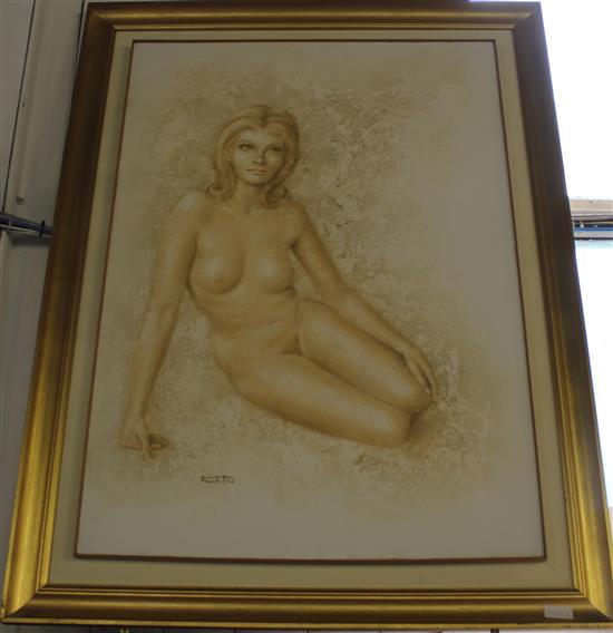 Large oil of nude